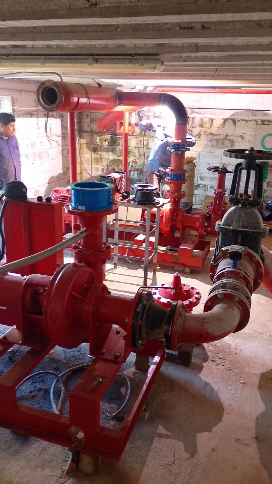 Sala de bombas contra incendio instalada
