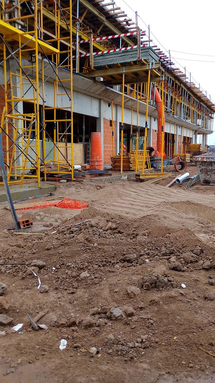 Avance de obra en un edificio en construcción